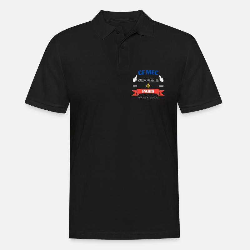 Ce mec supporte Paris - Polo Homme - noir