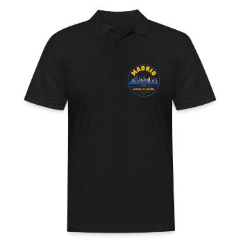 Emblème de la Skyline de Madrid – Capitale de l’Espagne - Polo Homme - noir - Devant - Kai (181cm)