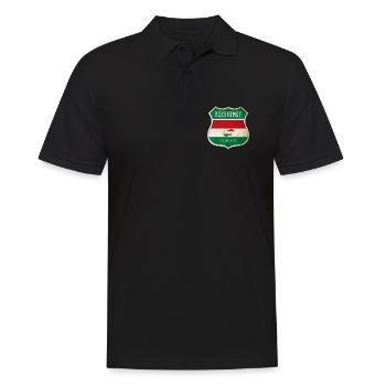 Design du drapeau de la Hongrie à Kecskemét - Polo Homme - noir - Devant - Kai (181cm)