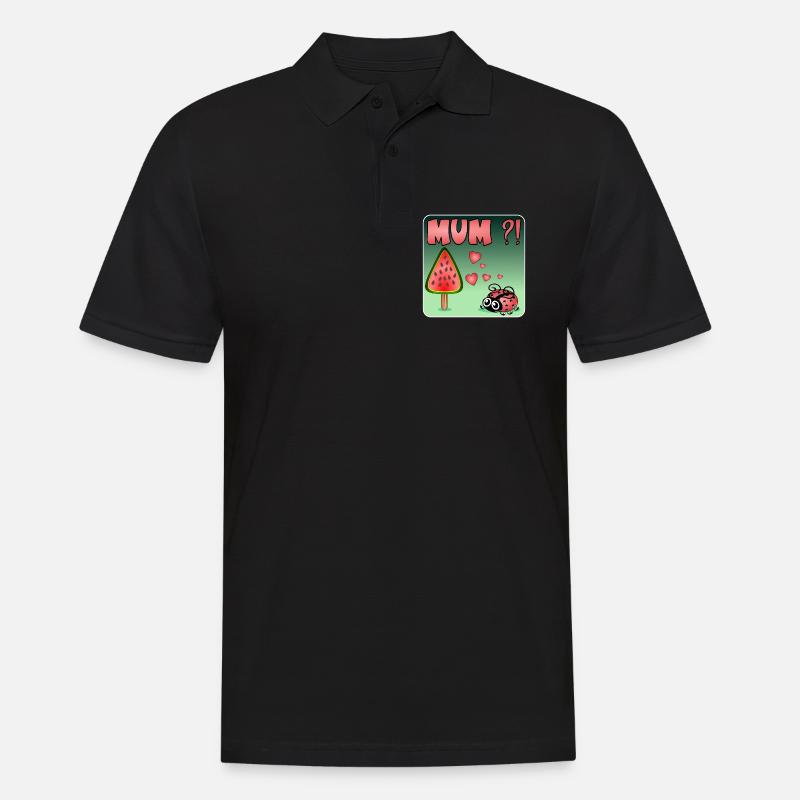 Wassermelone BUG - Männer Poloshirt - Schwarz