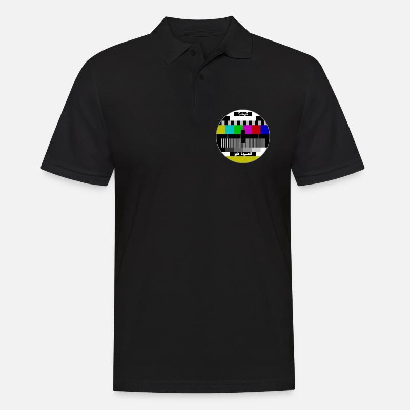 Test pattern arabic - Men's Polo Shirt - black