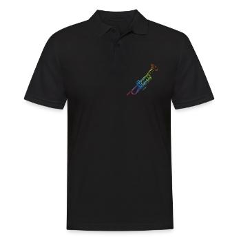 Trumpet - Men's Polo Shirt - black - Front - Kai (181cm)