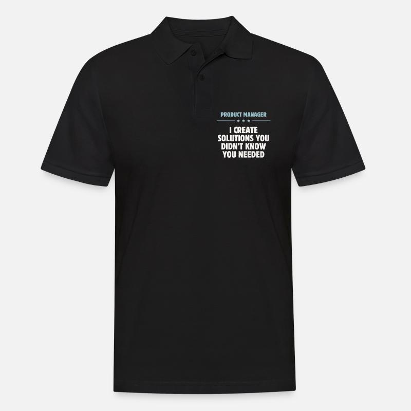 Product Manager - Solutions - Männer Poloshirt - Schwarz