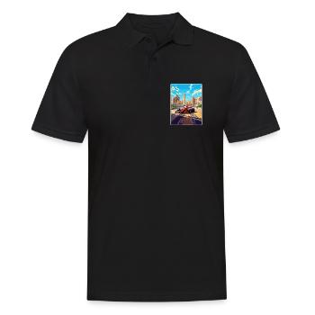 Circuit de Bakou Motorsport Race Azerbaïdjan Voyage WPA - Polo Homme - noir - Devant - Kai (181cm)
