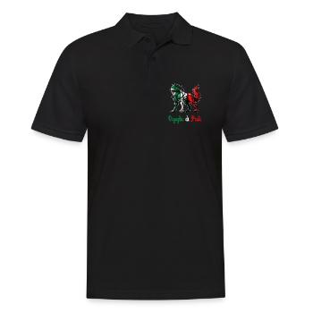 Drapeau de la fierté de Prato en Italie - Polo Homme - noir - Devant - Kai (181cm)