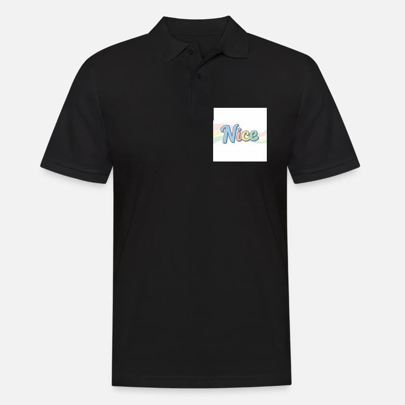Das echte Nice Nizza Souvenir - Männer Poloshirt - Schwarz