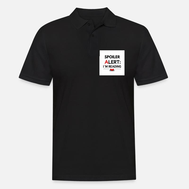 Spoiler: Ich lese gerade - Männer Poloshirt - Schwarz
