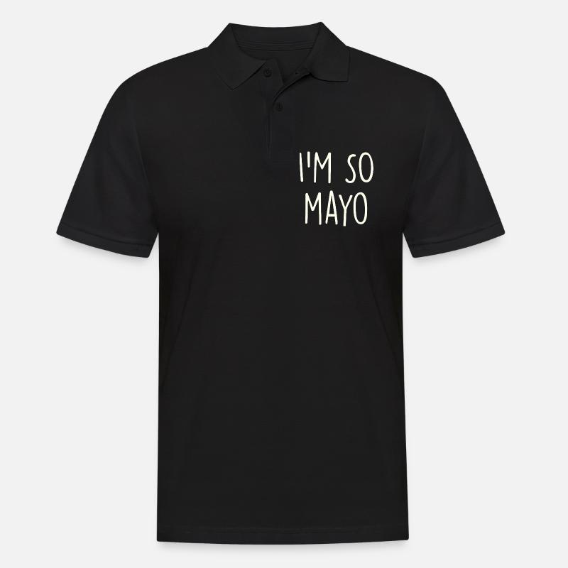 Mayo Mayonnaise - Männer Poloshirt - Schwarz