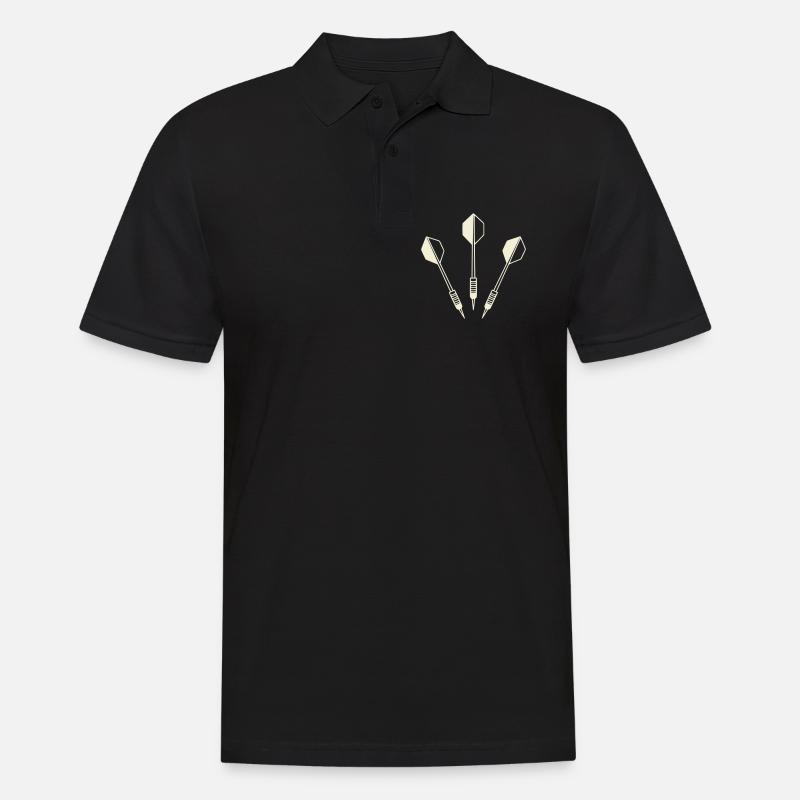 Trois Fléchettes - Set de Fléchettes - Polo Homme - noir