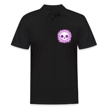Crystal Skull with Crystals - Men's Polo Shirt - black - Front - Kai (181cm)