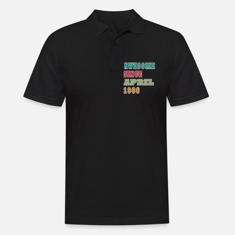 Erstaunlich seit April 1966 - Männer Poloshirt - Schwarz