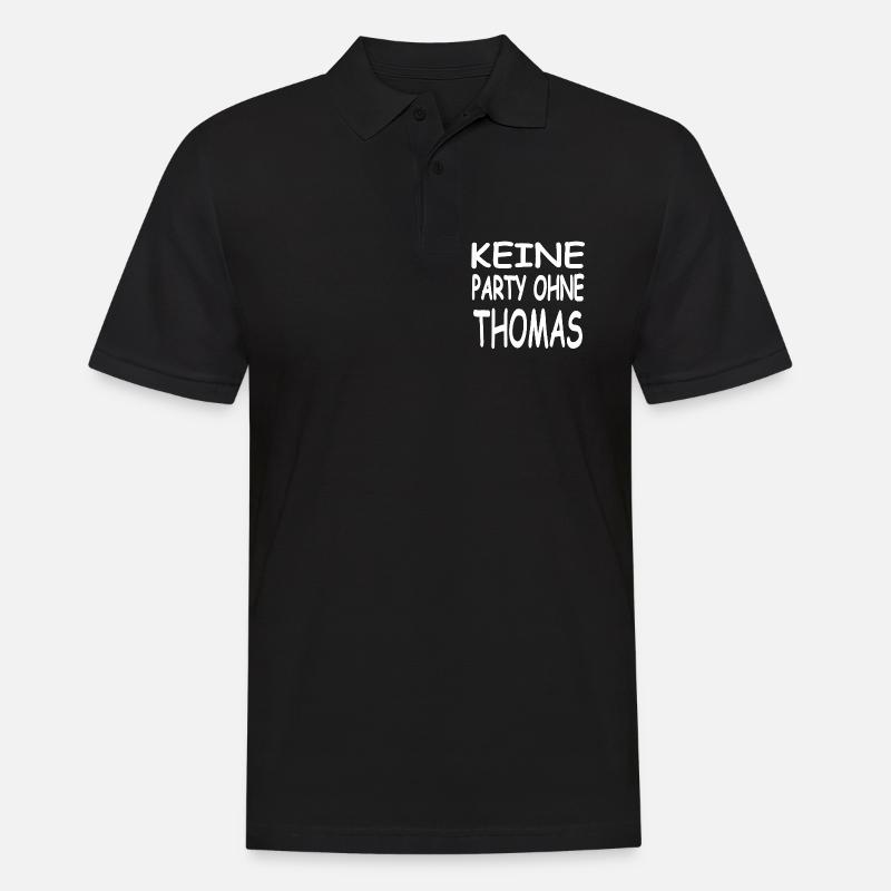 Thomas - Männer Poloshirt - Schwarz