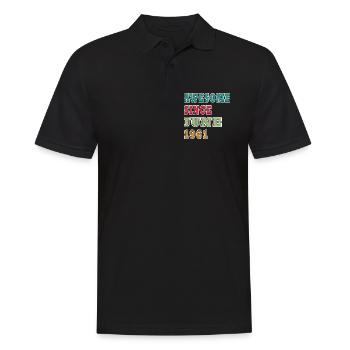Depuis juin 1961, anniversaire du millésime - Polo Homme - noir - Devant - Kai (181cm)
