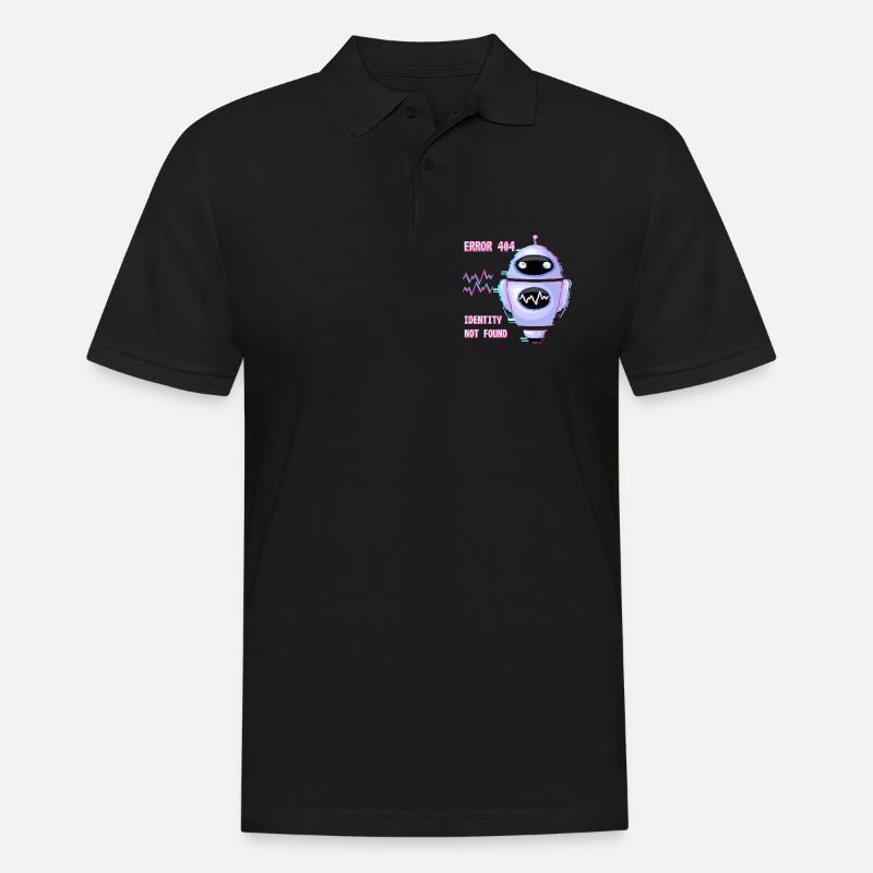 ERROR 404: Identity Not Found - Men's Polo Shirt - black