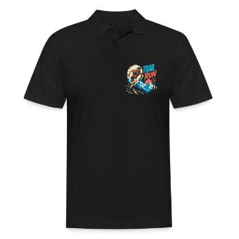 course sur sentier - Polo Homme - noir - Devant - Kai (181cm)