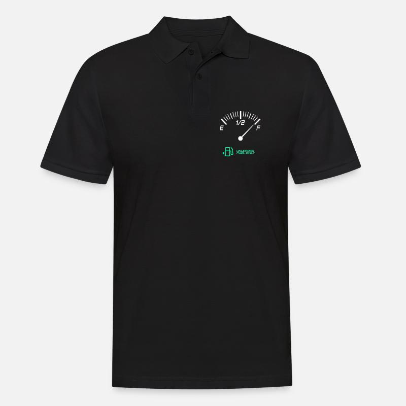 Voller Tank - Männer Poloshirt - Schwarz