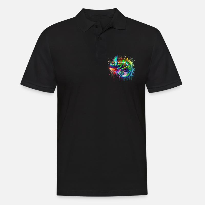 Caméléon - Polo Homme - noir