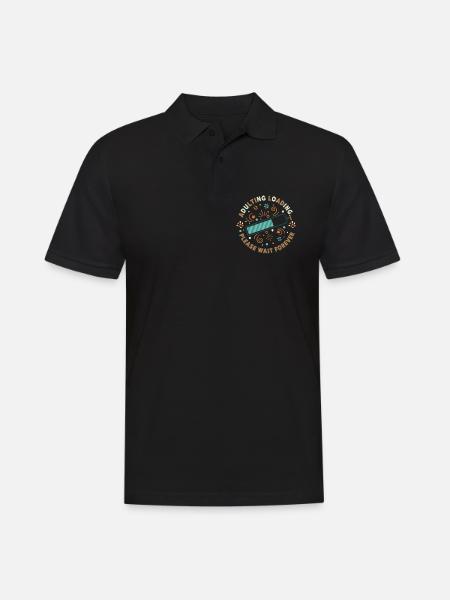 Adulting Loading Party - Men's Polo Shirt - black