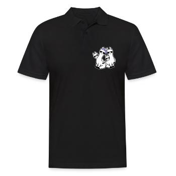 Llamas Mom Kids Family Dad Dad Sunglasses - Men's Polo Shirt - black - Front - Kai (181cm)