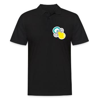 schnuller - Männer Poloshirt - Schwarz - Vorne - Kai (181cm)