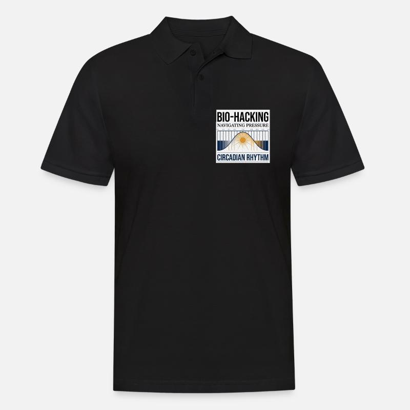 Bio Hacking - Männer Poloshirt - Schwarz