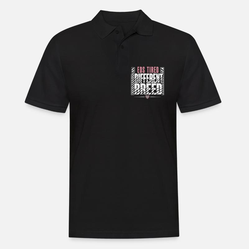 Eds-bewusstsein Ehlers-danlos Zebra-krieger - Männer Poloshirt - Schwarz