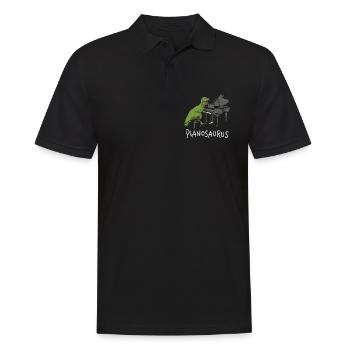 Pianosaurus Rex - Piano jouant au dinosaure - Polo Homme - noir - Devant - Kai (181cm)