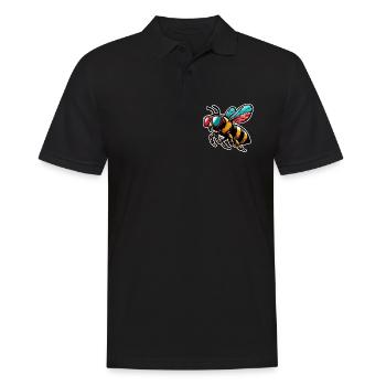 Bee - Men's Polo Shirt - black - Front - Kai (181cm)