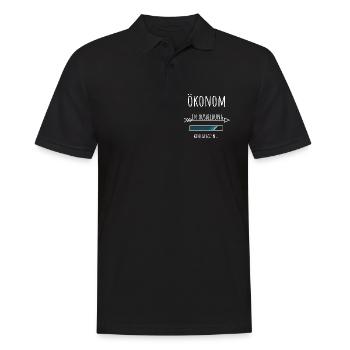Economics Student Occupation Education Economist - Men's Polo Shirt - black - Front - Kai (181cm)