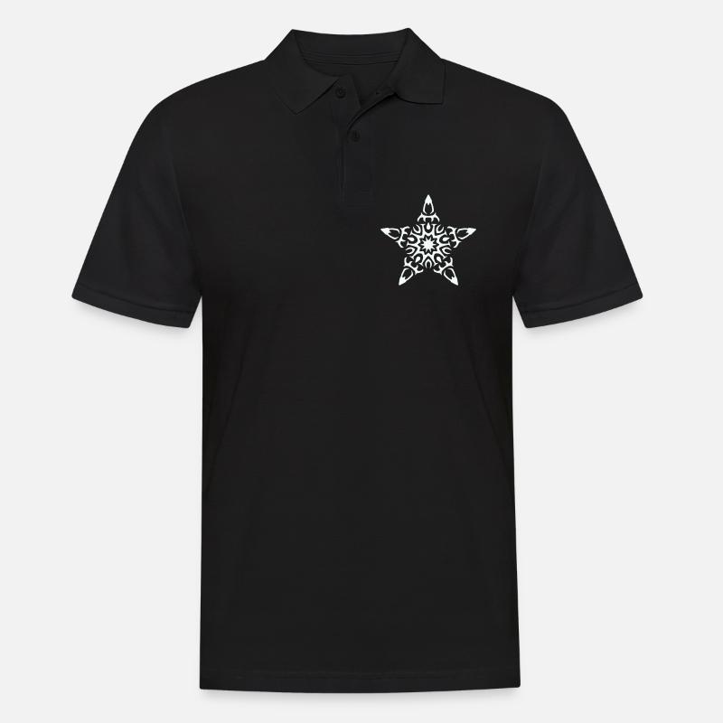stern - Männer Poloshirt - Schwarz
