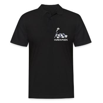 Hundemüde Schnauzer Riesenschnauzer Schnauzerhund - Männer Poloshirt - Schwarz - Vorne - Kai (181cm)