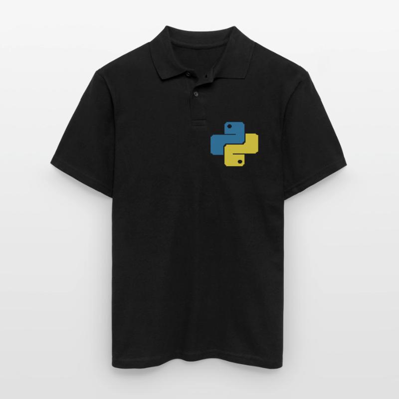 Python Pixelart Männer Poloshirt