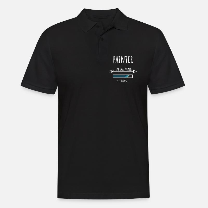 Painter Geschenk Beruf Ausbildung Maler - Männer Poloshirt - Schwarz