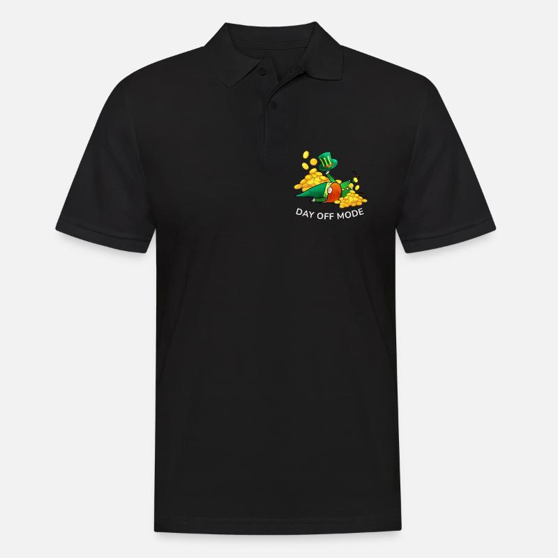 Tag freier Modus Leprechaun - Männer Poloshirt - Schwarz