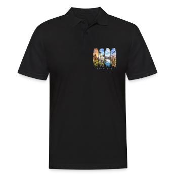 Voyage de vacances au Paraguay – Motif culturel sud-américain - Polo Homme - noir - Devant - Kai (181cm)