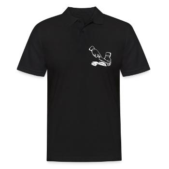 Croquis de découpe de viande - Polo Homme - noir - Devant - Kai (181cm)