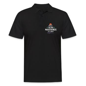 Les ultra-marathoniens le font plus longtemps - Polo Homme - noir - Devant - Kai (181cm)