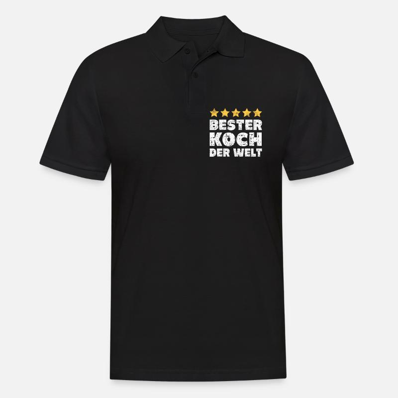 Koch - Männer Poloshirt - Schwarz
