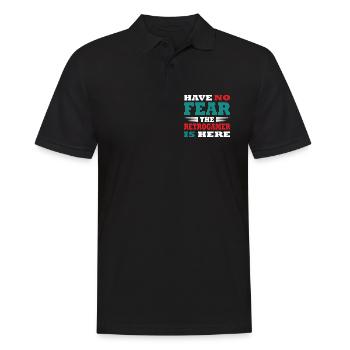Have no Fear the Retrogamer is here Outfit - Men's Polo Shirt - black - Front - Kai (181cm)