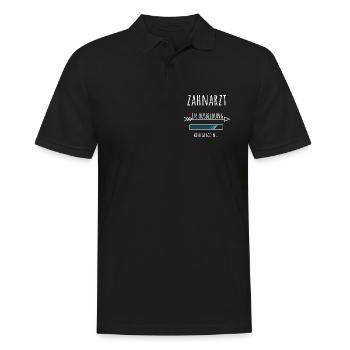 Zahnmedizin Student Beruf Ausbildung Zahnarzt - Männer Poloshirt - Schwarz - Vorne - Kai (181cm)
