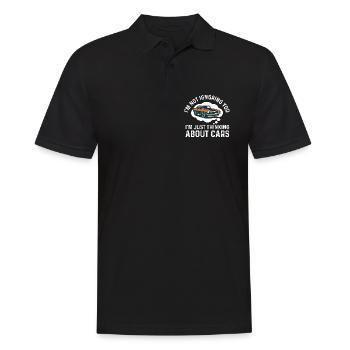 Je ne vous ignore pas en pensant aux voitures - devis auto - Polo Homme - noir - Devant - Kai (181cm)