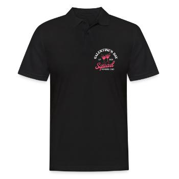 Galentine’s Day Squad EST 2026 Club réservé aux membres - Polo Homme - noir - Devant - Kai (181cm)