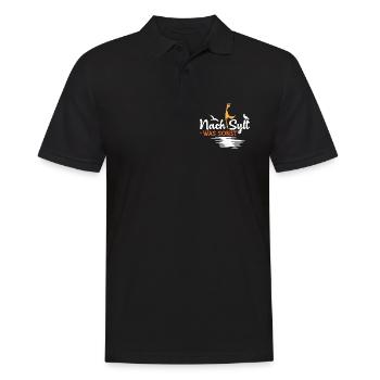 Nordsee Urlaub NACH SYLT WATT SONST Lustiges - Männer Poloshirt - Schwarz - Vorne - Kai (181cm)