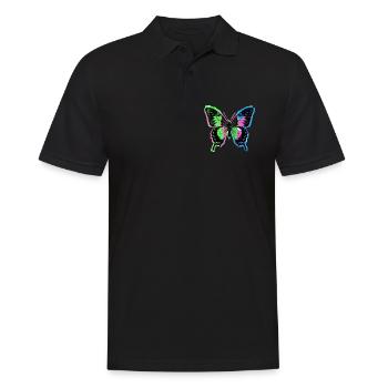 Papillon rétro vintage - Polo Homme - noir - Devant - Kai (181cm)