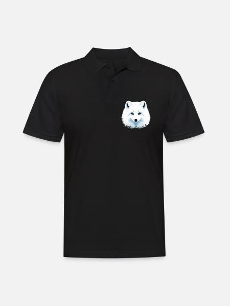 Arctic fox - Men's Polo Shirt - black