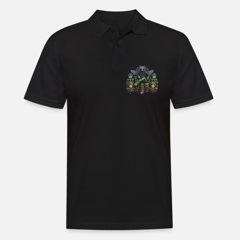 Honigbiene - Männer Poloshirt - Schwarz