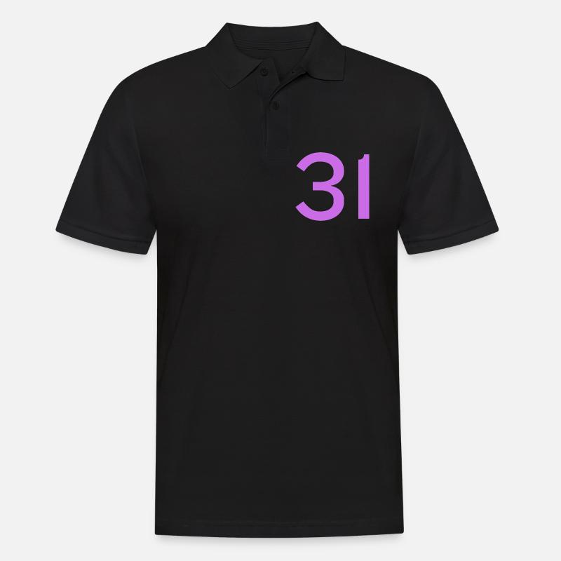 31 - Männer Poloshirt - Schwarz