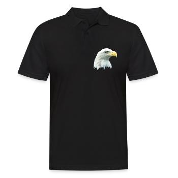 Eagle's Head, Bald Eagle, Eagle, Bird of Prey - Men's Polo Shirt - black - Front - Kai (181cm)