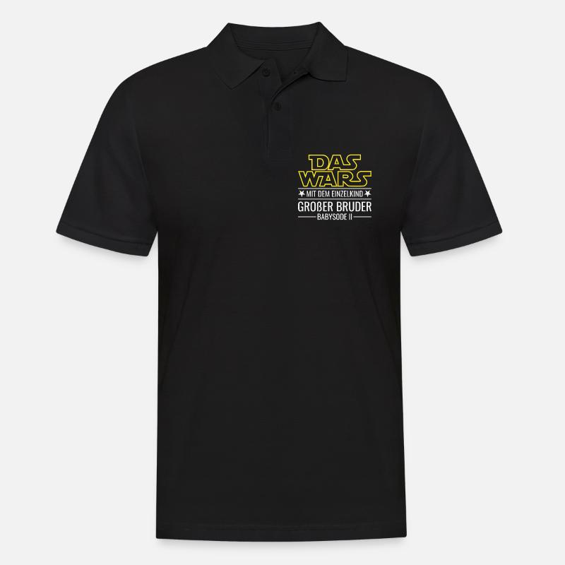Das wars Einzelkind Babysode 2 Großer Bruder 2026 - Männer Poloshirt - Schwarz
