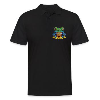 Frog - Men's Polo Shirt - black - Front - Kai (181cm)